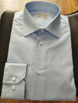 Popeline Azzurro Vestibilità Slim